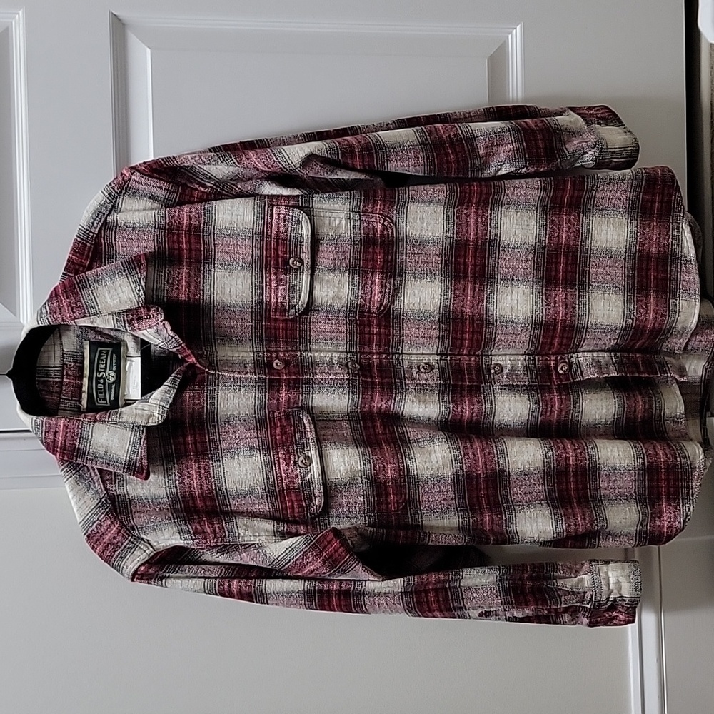 31).pre-owned field and stream flannel shirts size L